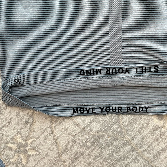 Lululemon Swiftly Tech Racerback 2.0 *Race Length Tetra Stripe Rhino Grey / - Picture 6 of 7